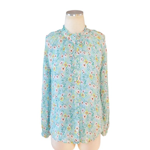 Yumi Kim Blouse Sundown Top in Bedford Park Blue XSmall - Picture 6 of 13